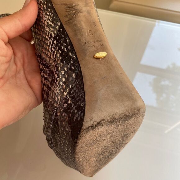 Sergio Rossi platform snakeskin heels Size 37 - Picture 3 of 8